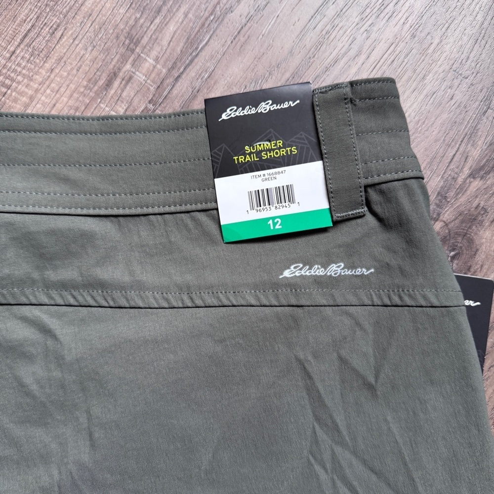 Eddie Bauer Summer Train Short - Olive Green - Size 12 *BRAND NEW* - Picture 10 of 12